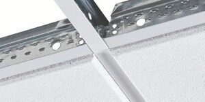 Пана с падащ борд за тясна конструкция Т15 за растерен окачен таван