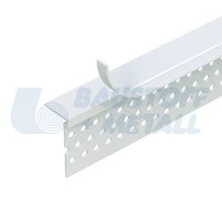 Профил PVC завършващ за гипскартон към дограма 3785, дължина 3.05 м, за връзка на гипскартон към дограма, 1 брой 3 м