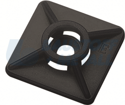 Основа за кабелни стяжки 27 х 27 мм черна 100 бр