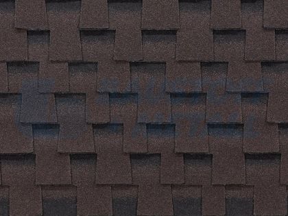 Битумни керемиди BTM Dragon Flex гъвкава SBS премиум клас, цвят кафяв, пакет 3 м²