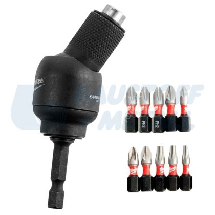 Комплект ъглова приставка с ударни накрайници Milwaukee