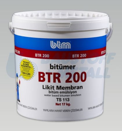 Битумен грунд BTM BTR 200, кофа 17кг