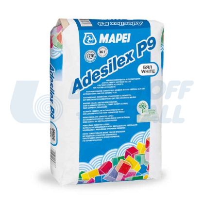 Лепило за плочки Mapei Adesilex P9 бял, торба 25 кг
