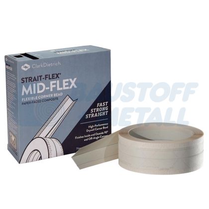  Лента ъгли хартиена STRAIT-FLEX MID-FLEX 38/38 мм ролка 30.5 м