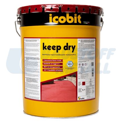 Течна хидроизолационна мембрана Icobit Keep Dry каменно сив 18кг