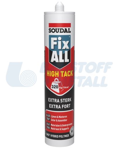Монтажно лепило Soudal Fix All High Tack бяло 290 мл
