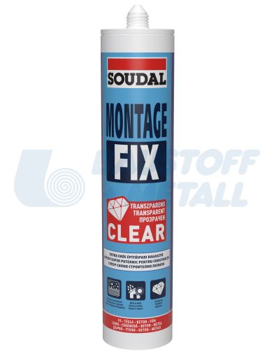 Монтажно лепило Soudal Fix Clear прозрачно 280 мл