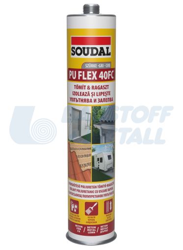 Полиуретанов уплътнител Soudal PU Flex 40FC сив 300 мл