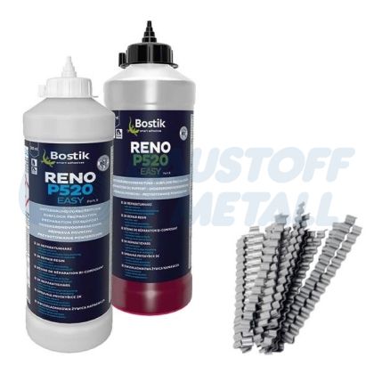 Ремонтен разтвор за пукнатини Bostik Reno P520 2х300 мл + пластини