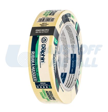 Хартиено тиксо висококачествена маскираща лента BlueDolphin 30 мм 50м