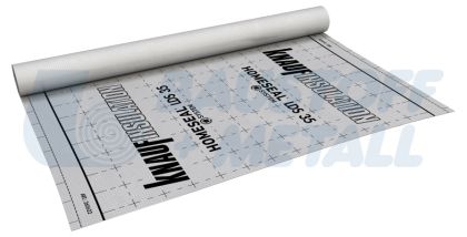 Паронепропусклива мембрана Knauf HOMESEAL LDS 35 прозиращ армиран полиетилен 1,5x50м, ролка 75 м²