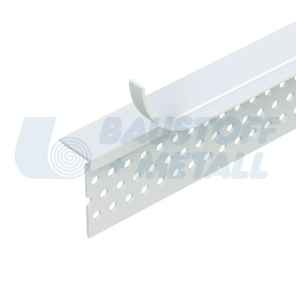 Профил PVC завършващ за гипскартон към дограма 3785, дължина 3.05 м, за връзка на гипскартон към дограма, 1 брой 3 м