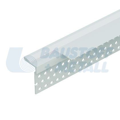 Профил PVC завършващ за гипскартон към дограма 3766, дължина 3 м, за връзка на гипскартон към дограма, 1 брой 3 м