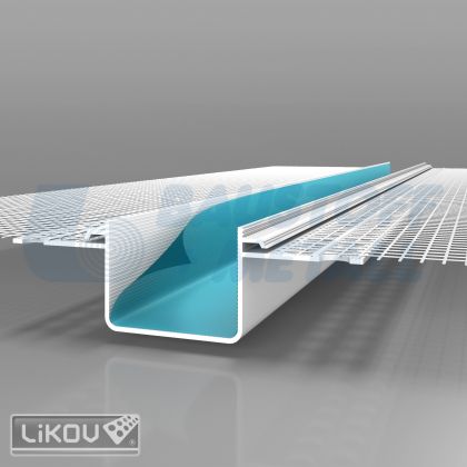 Профил PVC Likov декоративен с мрежа 30х20 мм 2,5 м, опаковка 10 бр (25 м)