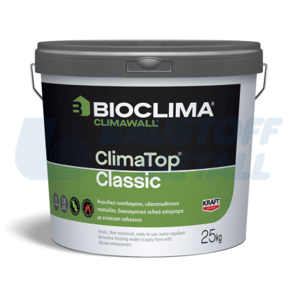 Силиконова мазилка Kraft climatop classic К15, 25 кг, бяла