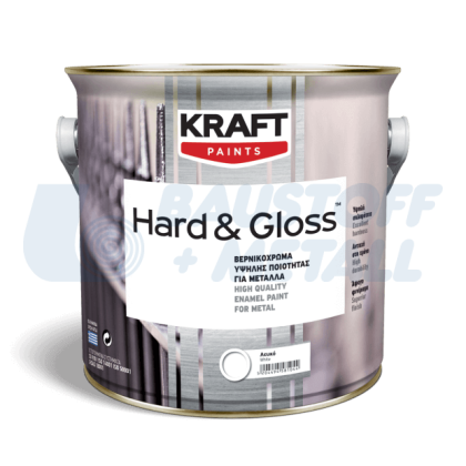 Алкидна боя за метал Kraft Hard & Gloss,15 лимон, 0,65 л