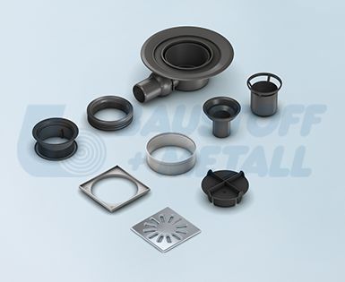 Подов сифон за баня квадрат хоризонтал ВЕДИ DN 50, 1 бр