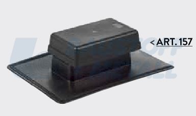 Отдушник бит керемиди 102х210 H115мм черен 157.0, 1 брой