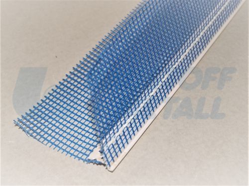 Ъгъл с мрежа PVC Б+М водооткапващ без ръб- 2.0 м