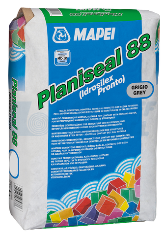 Хидроизолация Мапей Planiseal 88 сив, кофа 25 кг