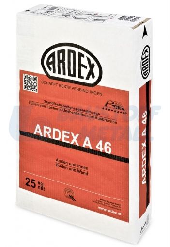 Високоякостна шпакловка Ардекс А46, торба 25 кг