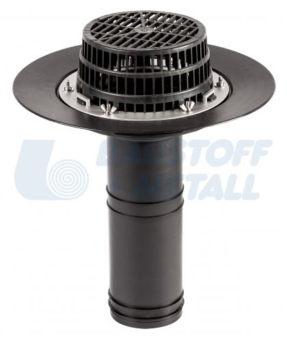 Воронка с фланец  Ф110 H 330 + листоуловител 133, 1 брой