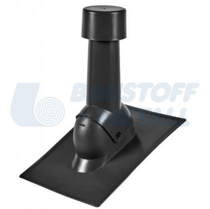 Отдушник с променлив наклон ф110 H450 черен - 155, 1 брой