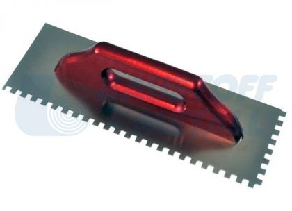 Маламашка неръждаема назъбена x-tools 8 мм зъб Е8 400 х130 мм, 1 брой