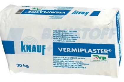Мазилка пожарозащитна Vermiplaster Кнауф, 20 кг