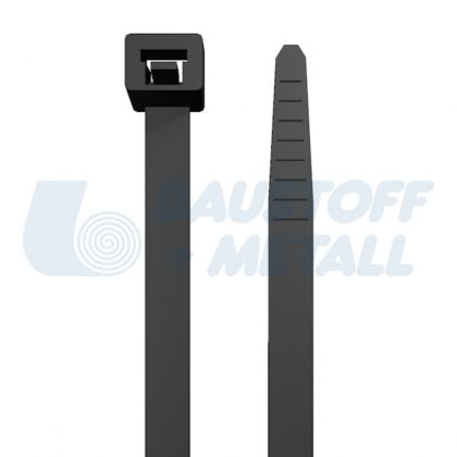 Кабелна стяжка 2.6 x 160 мм черна 80N 100 бр.