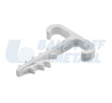 Скоба двойна мостов кабел 3 x 2.5 мм бяла 100 бр