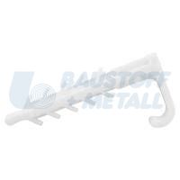 Скоба единична мостов кабел 3 x 1.5 мм бяла 100 бр