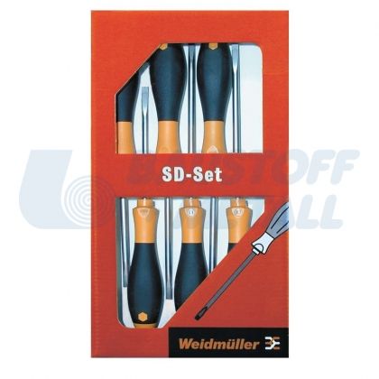 Комплект неизолирани отверки Weidmuller 6 бр.