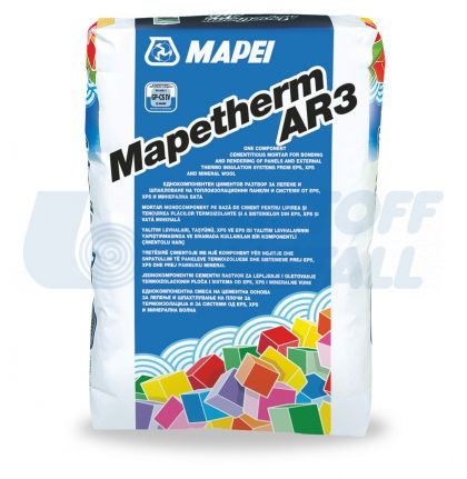 Лепило и шпакловка Mapei Mapetherm AR3, торба 25 кг