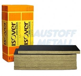 Вата Изовер Ultimate U 4.0 ALu1 Black 1200/600 80 мм, пакет 3,6 м²