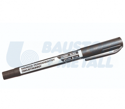 Маркер перманентен черен двустранен Motive