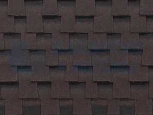 Битумни керемиди BTM Dragon Flex гъвкава SBS премиум клас, цвят кафяв, пакет 3 м²