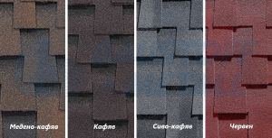 Битумни керемиди BTM Dragon Flex гъвкава SBS премиум клас, цвят червен, пакет 3 м²