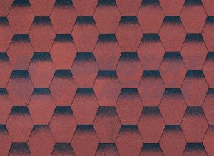 Битумни керемиди BTM Galaxy Modern, цвят червен, пакет 2,52 м²