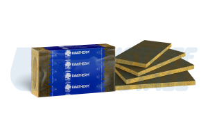 Каменна вата Раватерм FB 50 кг/м³ черен воал, 1200/600 мм, 100 мм, пакет 2.88 м²