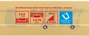 Нивелир алуминиев с магнит SOLA AZM 200 см