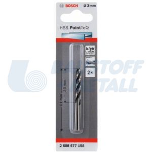 Свредло за метал HSS Bosch PointTec 3.0 мм - 2 бр