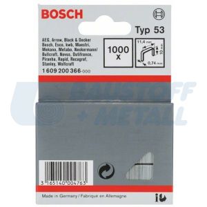 Скоби за такер Bosch тип 53 /11,4 x 0,74 x 10 мм 1000 бр
