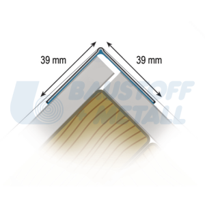 Лента ъгли хартиена STRAIT-FLEX WET-FLEX 39/39 мм ролка 30.5м