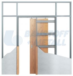 Касета за плъзгаща врата 650 х 2000 JAP Profikit Standard за стени от гипскартон UA/CW75