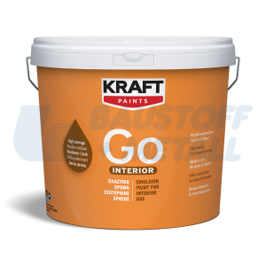 Интериорна латексова боя Kraft Go! Interior бял 3 л