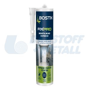 Лепило монтажно Bostik FIXPRO за первази панели розетки 300 мл