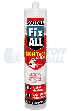 Монтажно лепило Soudal Fix All Фикс Ол прозрачен, 290 мл