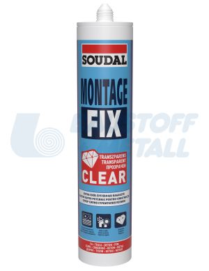 Монтажно лепило Soudal Fix Clear прозрачно 280 мл