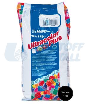Фугираща смес Mapei Ultracolor Plus 120 черно, пакет 2 кг